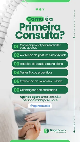 Como É A Primeira Consulta Profissional Quiropraxista Moderno Verde E Branco Post Para Instagram