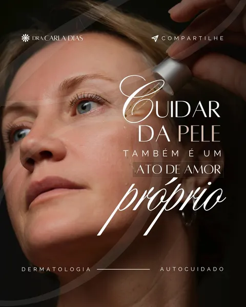 Cuidado Com Sua Pele Clínica Dermatológica Moderno Marrom E Branco Post Para Instagram