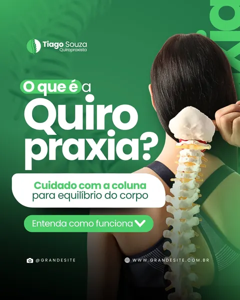 O que é a Quiropraxia Profissional Quiropraxista Moderno Verde E Branco Post Para Instagram