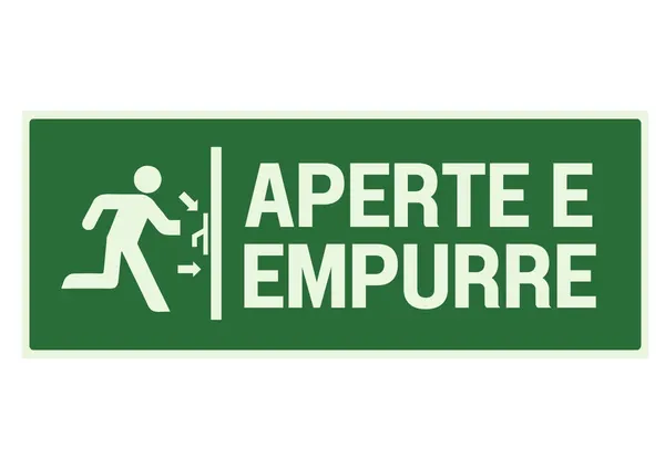 Placa Aperte E Empurre Minimalista Verde E Branco Documento A4
