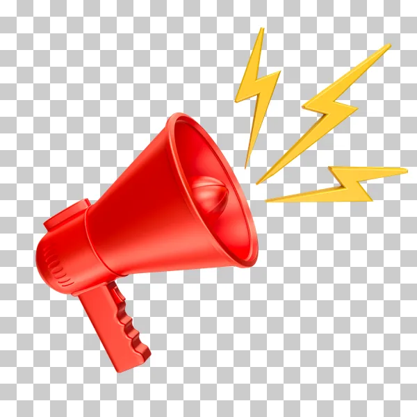 Megaphone vermelho